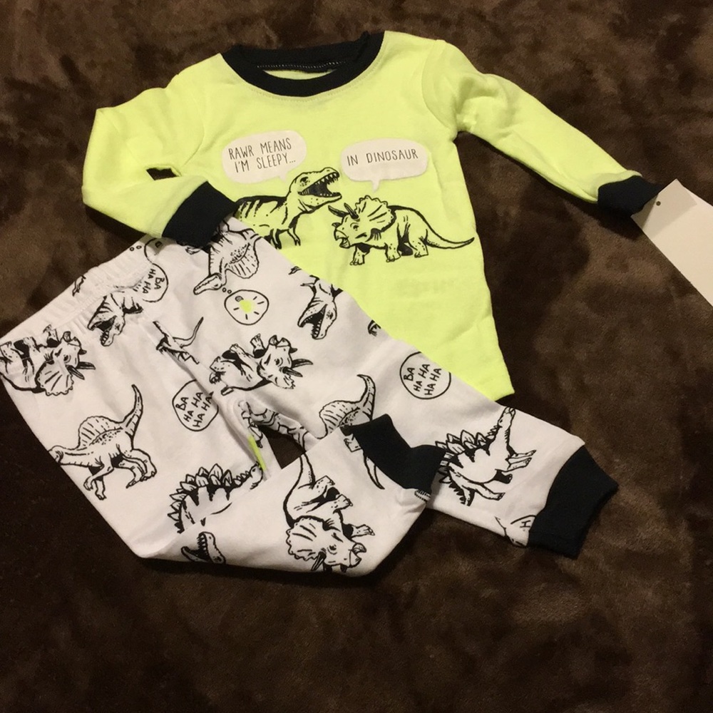 Carter’s Dinosaur 4 Pc Set 6 Mos NWT - Picture 5 of 7